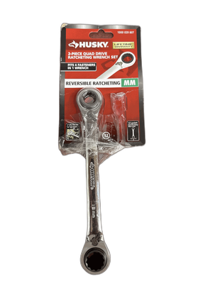 #ad Husky Metric Quad Drive Ratcheting Wrench Set 1 Piece $14.99