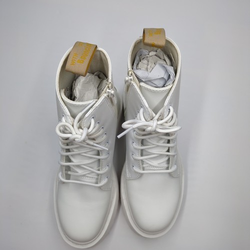Stivali Dr Martens Vegan Jadon II Mono Stivale Platform Bianco Donna 9 Uomo 8 EU 41 - Foto 6 di 8