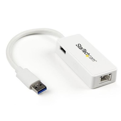 StarTech.com USB31000SPTW USB 3.0 A/St Gigabit Ethernet RJ45/Bu LAN Adapter weiß