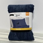 Mainstays Blue Corduroy Shams Standard/Queen Size Fits Pillow 20 In X 28 In