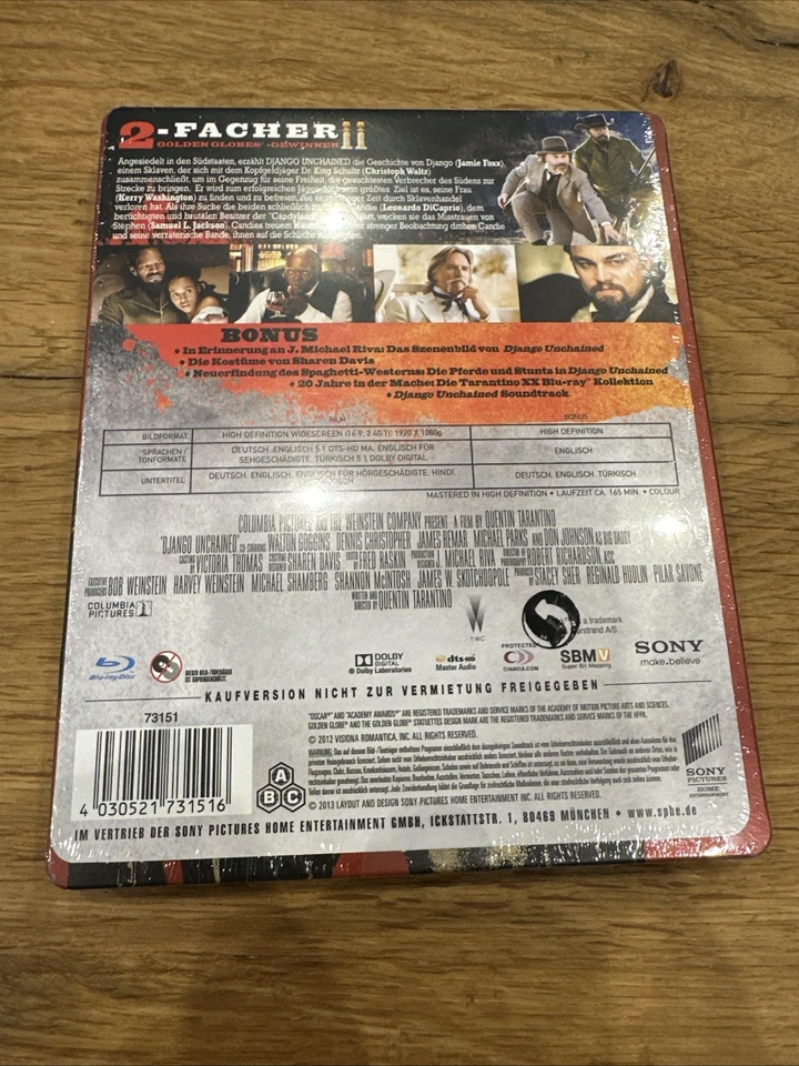 Django Unchained Blu-ray Limited Steelbook OVP - Bild 2 von 2