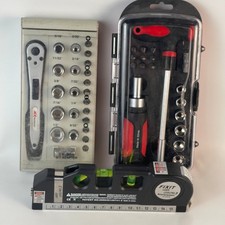 Tool Lot; Fix It Laser Level; Ace & China 1/4" Socket/Bit Sets