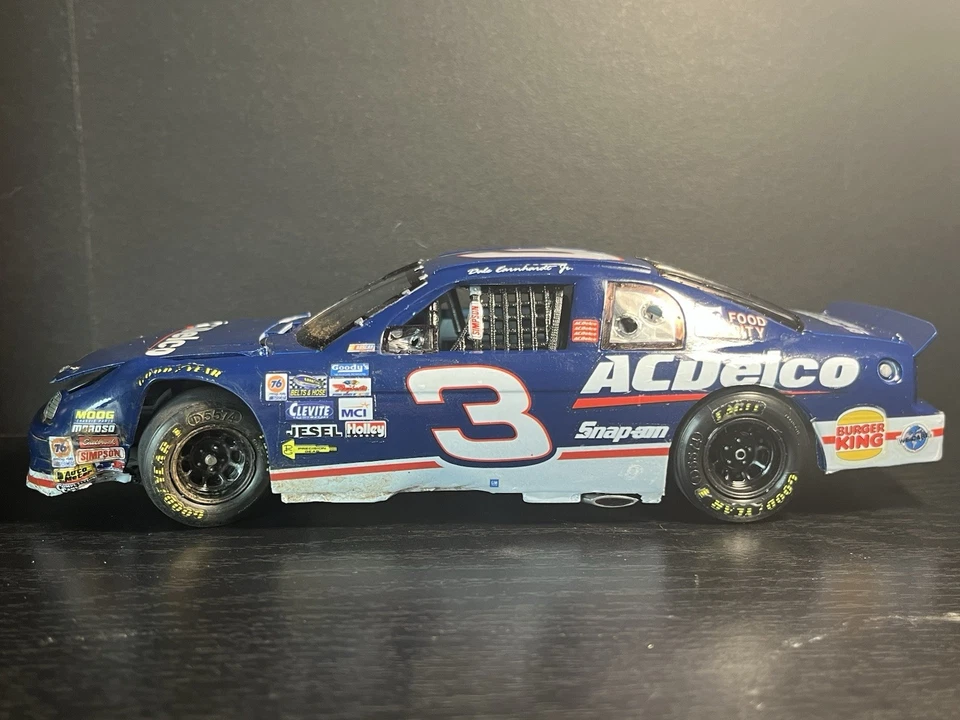 1/24 Dale Earnhardt Jr 1998 Busch Series Daytona Flip Crash Custom Model - Image 2 of 4