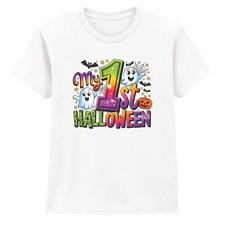 My 1st Halloween First Birthday Kids T-Shirt Cute Spooky Fun