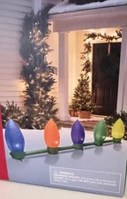 10 Ft Christmas Bulb Lights String Lighted Inflatable Outdoor Yard Decoration C9