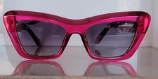 Quay Australia Sunglasses ON THE RADIO Pink Frame and Smoke Lens NWT