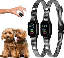 2 Pack Bark Collar for Small Dogs 5-15 lbs 3 Modes 5 Sensitivity Levels Wa