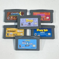 Game Boy Advance Bundle: Shark Tale, Dogz, & More