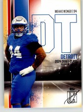 Mekhi Wingo 2024 Topps Signature Class Red & Yellow 107 Detroit Lions Rookie