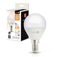 Kobi LED GlüHbirne E14 6W 4000K 470Lm Neutralweiß Kugel 200°