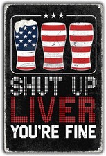 Funny Beer for Man Cave Vintage Bar Tin Metal Signs Home D cor 8x12