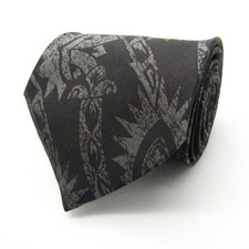 HIROKO KOSHINO Men  s Tie Silk All-Over Pattern Black Used