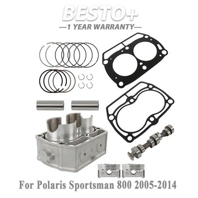 Cylinder Piston Gasket Top End Kit Camshaft  For 2005-2014 Polaris Sportsman 800