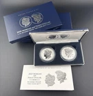 2025 S Reverse Proof  Morgan & Peace Silver Dollar 2pc Set [Coins + OGP + COA]
