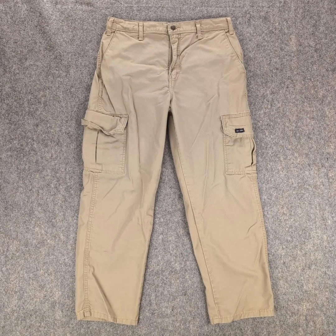 Tyndale FR Pants Mens 34x32 Beige Cargo Flame Resistant AR Workwear CAT 2 2112