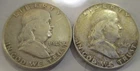 Franklin Half Dollars Lot of 2, 90% Silver-LOT F