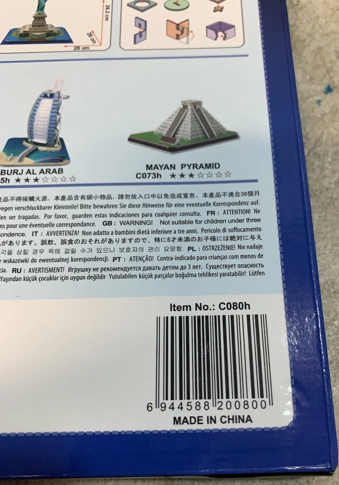 Cubic Fun - 3D Puzzle Statue Of Liberty New York USA World Greatest Architecture - Image 3 of 3