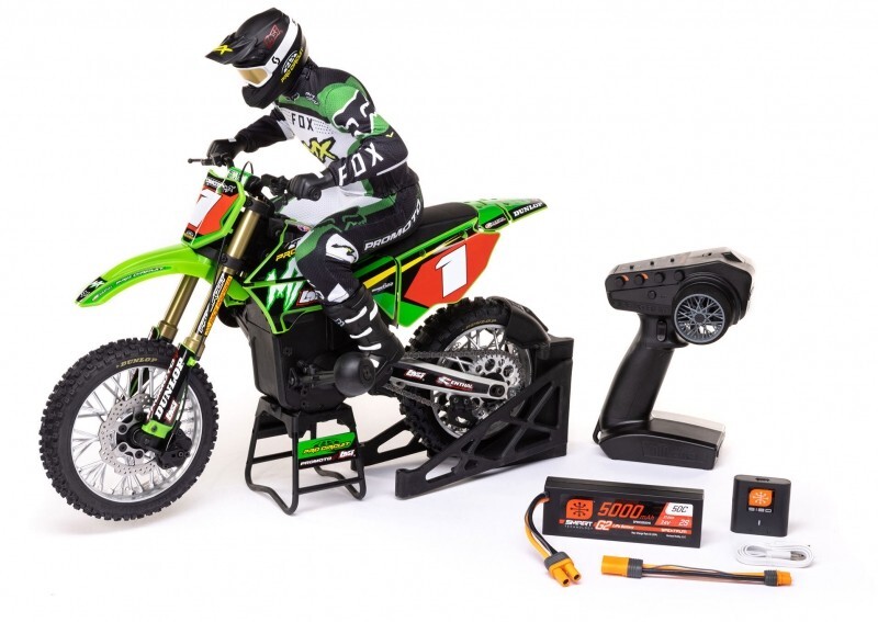 Losi 1/4 Promoto-MX Motorcycle RTR with Battery and Charger, Pro Circuit