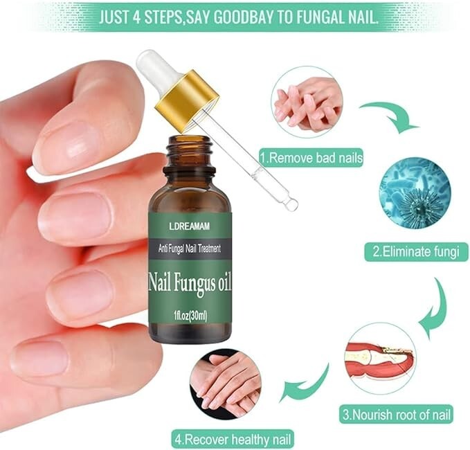 LDREAMAM Nail Fungus Oil Anti Fungal Nail Treatment 30ml Anti Fungal