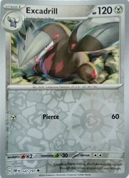 Excadrill 147/197 Obsidian Flames Reverse Holo