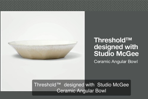 Ceramic Angular Bowl - Threshold designed with Studio McGee - Fast Shipping NEW! - Picture 7 of 15