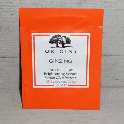 :: ORIGINS Ginzing Into the Glow Brightening Serum Sample 0.05 oz NEW ::