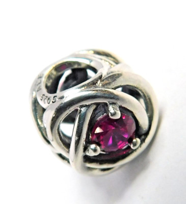 Authentic Pandora Charm, October Pink Eternity Circle #790065C05 | eBay