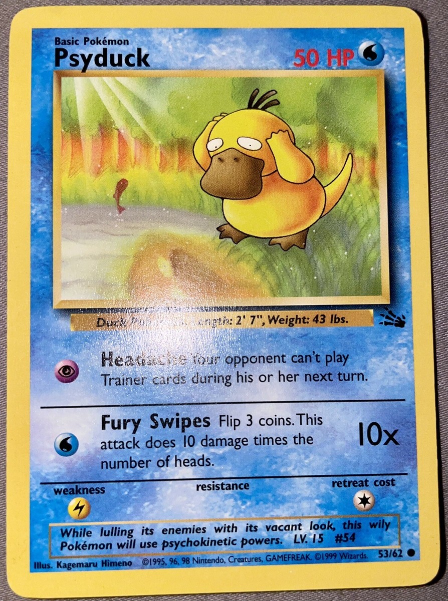 Pokémon Psyduck 53/62 Base Set Card NM | eBay