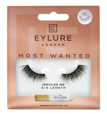 Eylure Most Wanted Accent Lashes - Indulge Me - Black 3/4 False Full Eyelashes