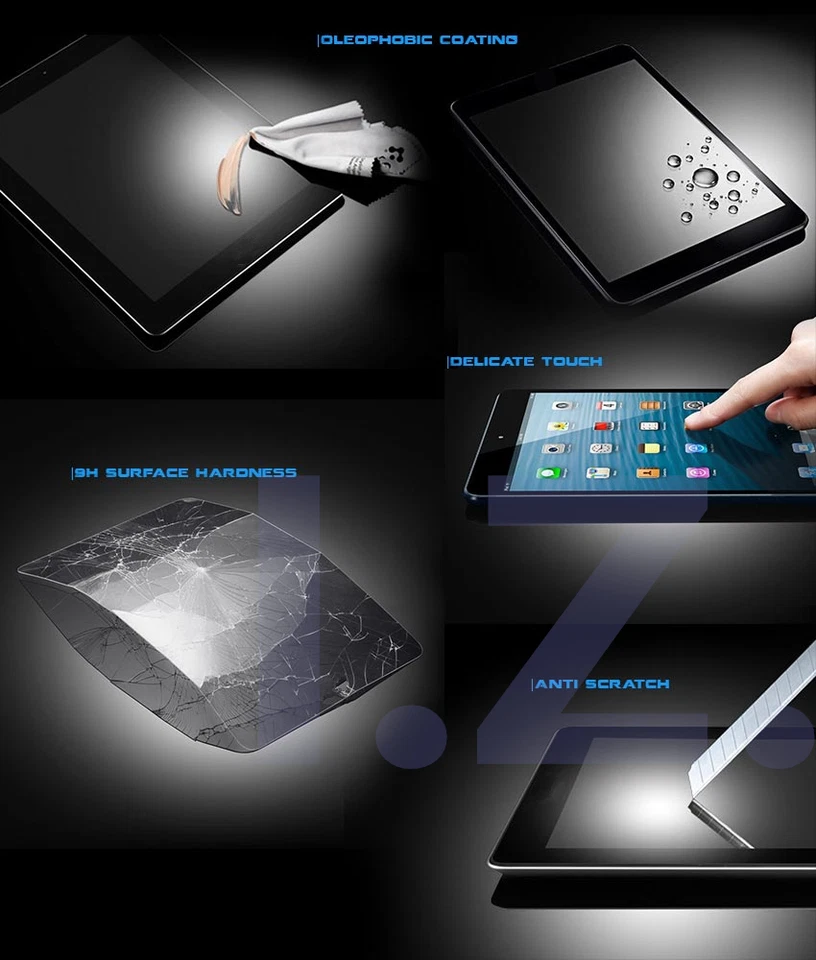 UK TEMPERED GLASS SCREEN PROTECTOR COVER FOR SAMSUNG GALAXY TAB 3 10.1"-GT-P5200 - Image 2 of 2