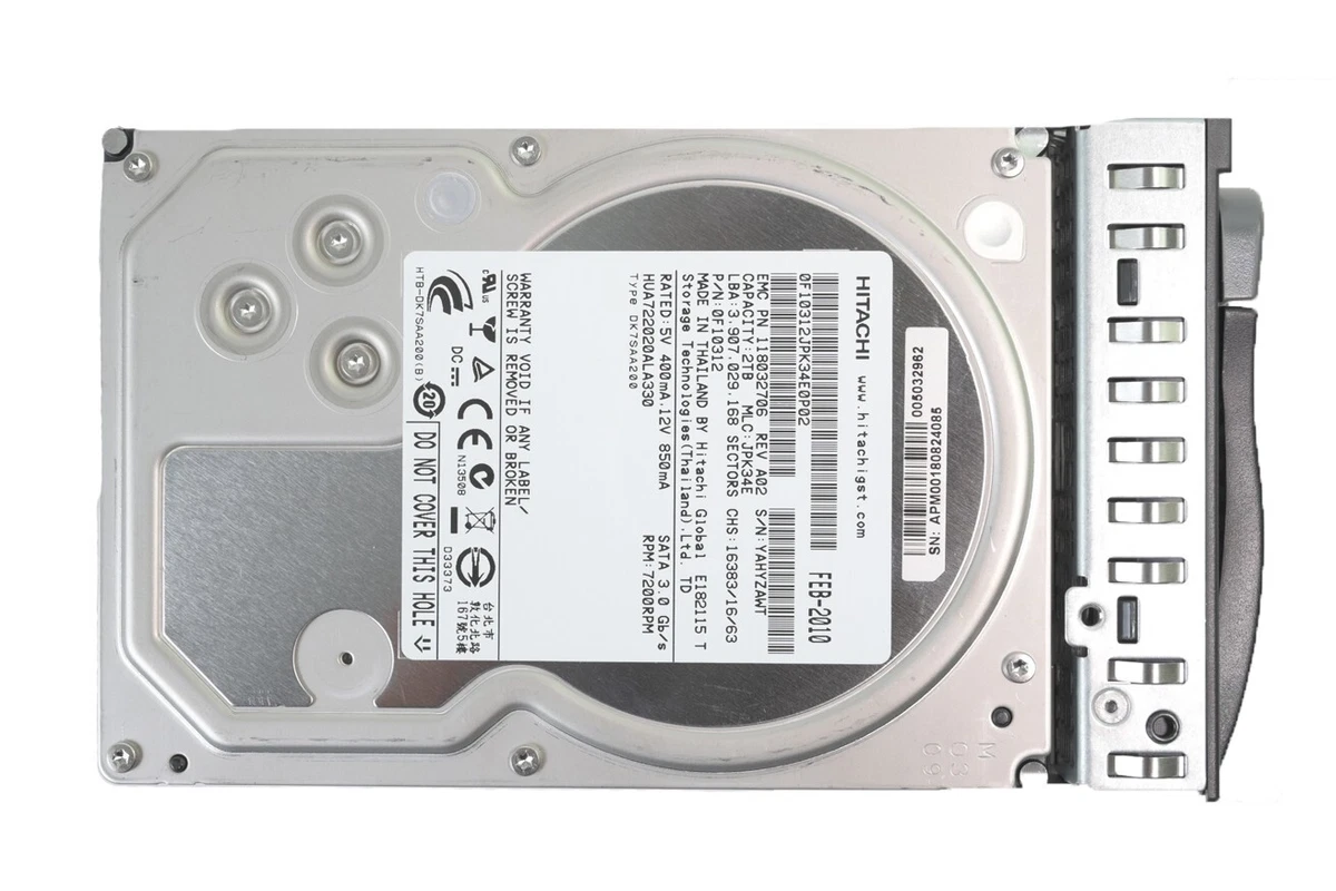 Dell HARD DRIVE 1TB 7.2K 3G SATA 3.5 LFF 005032962 DD890 CARRIER  