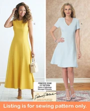 SEWING PATTERN Sew Womens Clothes Clothing - Dress Easy Simple Learn to Sew 6850