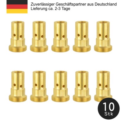 10 Stück MIG/MAG Schweißdüsen MB 401/501 – M8, Länge 30mm, Draht 0,8mm, Für Brenner