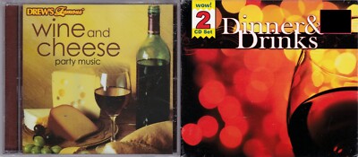 3 CDs COCKTAIL PARTY MUSIK Abendessen Getränke Wein Käse Erwachsene Empfang NEU