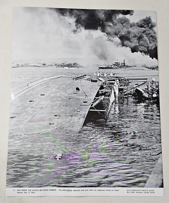 Documentary Photo Aids ~ Attack on Pearl Harbor #11 ~ USS Oglala ~ 11x14