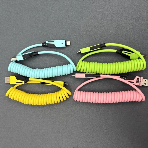 4in1 USB/Type-C Retractable Cable Charger For iPhone 16 15 14 13 Samsung S25 S24 - Picture 10 of 21