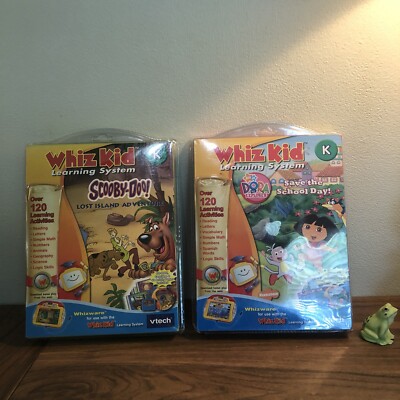 New Whizware Scooby-Doo &Dora the Explorer￼ for Vtech Whiz Kid Learning System