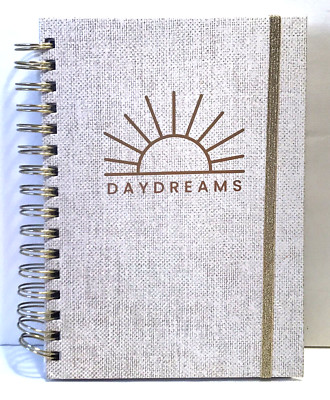 Paper Factory Daydreams Journal Spiral Lined Notebook with Elastic Band