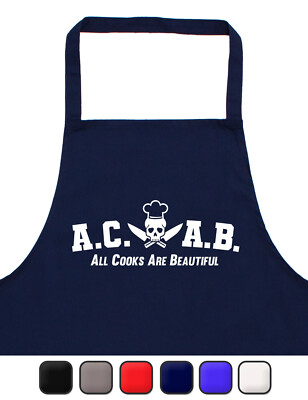 Herren Männer Kochschürze Grillschürze AC/AB All Cooks Are Beautiful Onesize