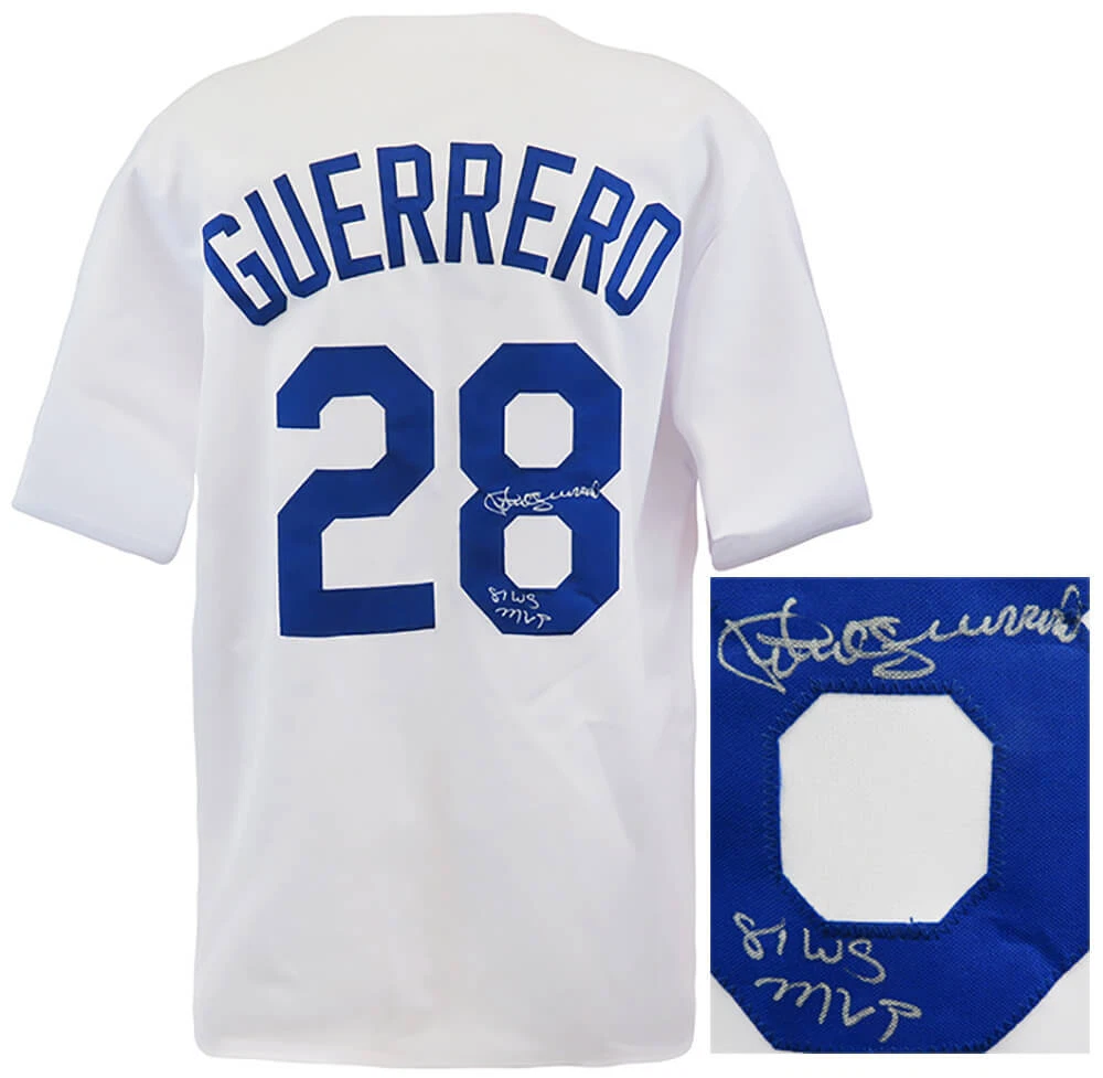 Pedro Guerrero Signed White Custom Baseball Jersey w 81 WS MVP