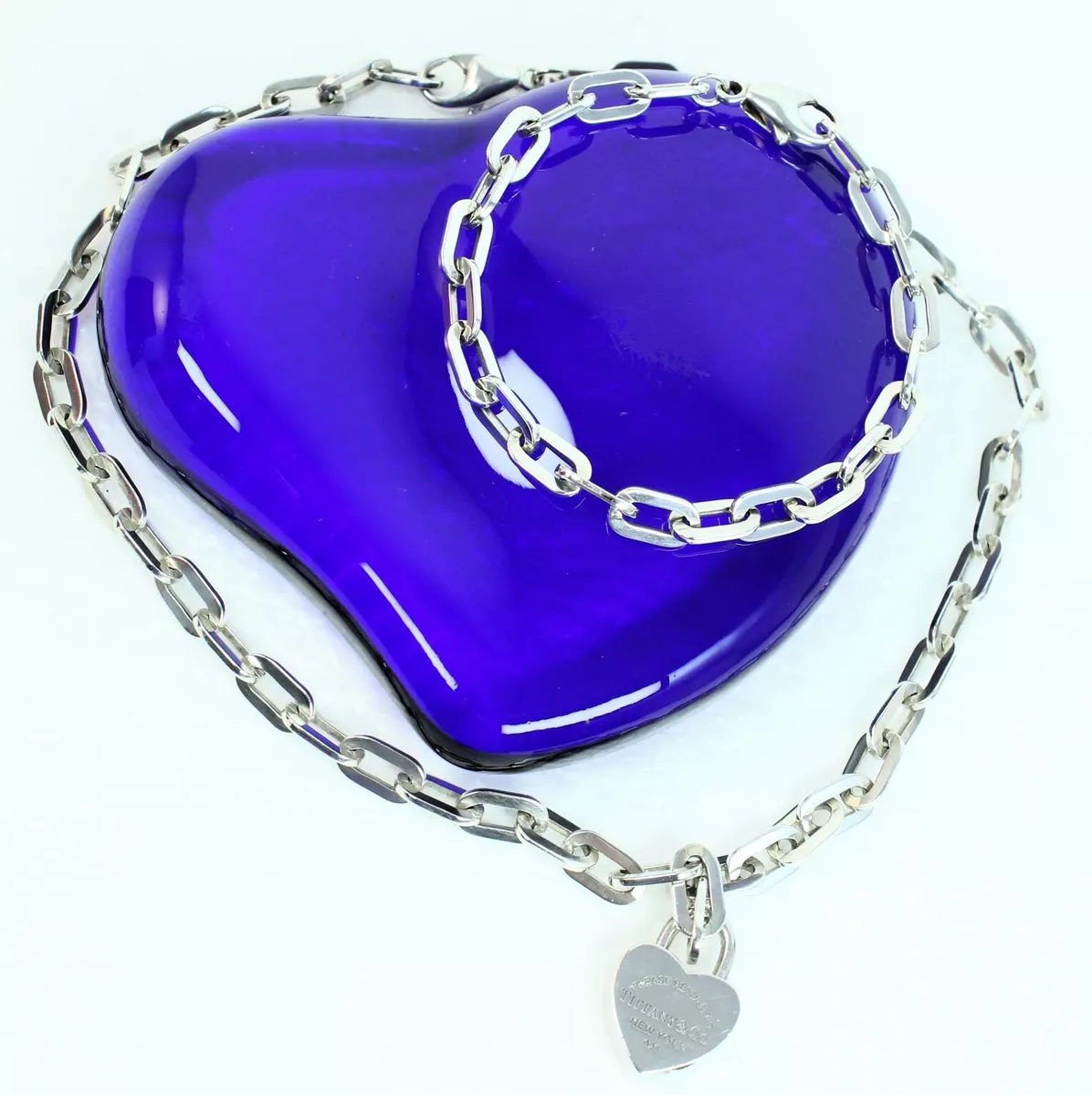 Tiffany oval link chain necklace deals