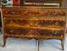 John Widdicomb 1929 English Walnut and burlwood dresser