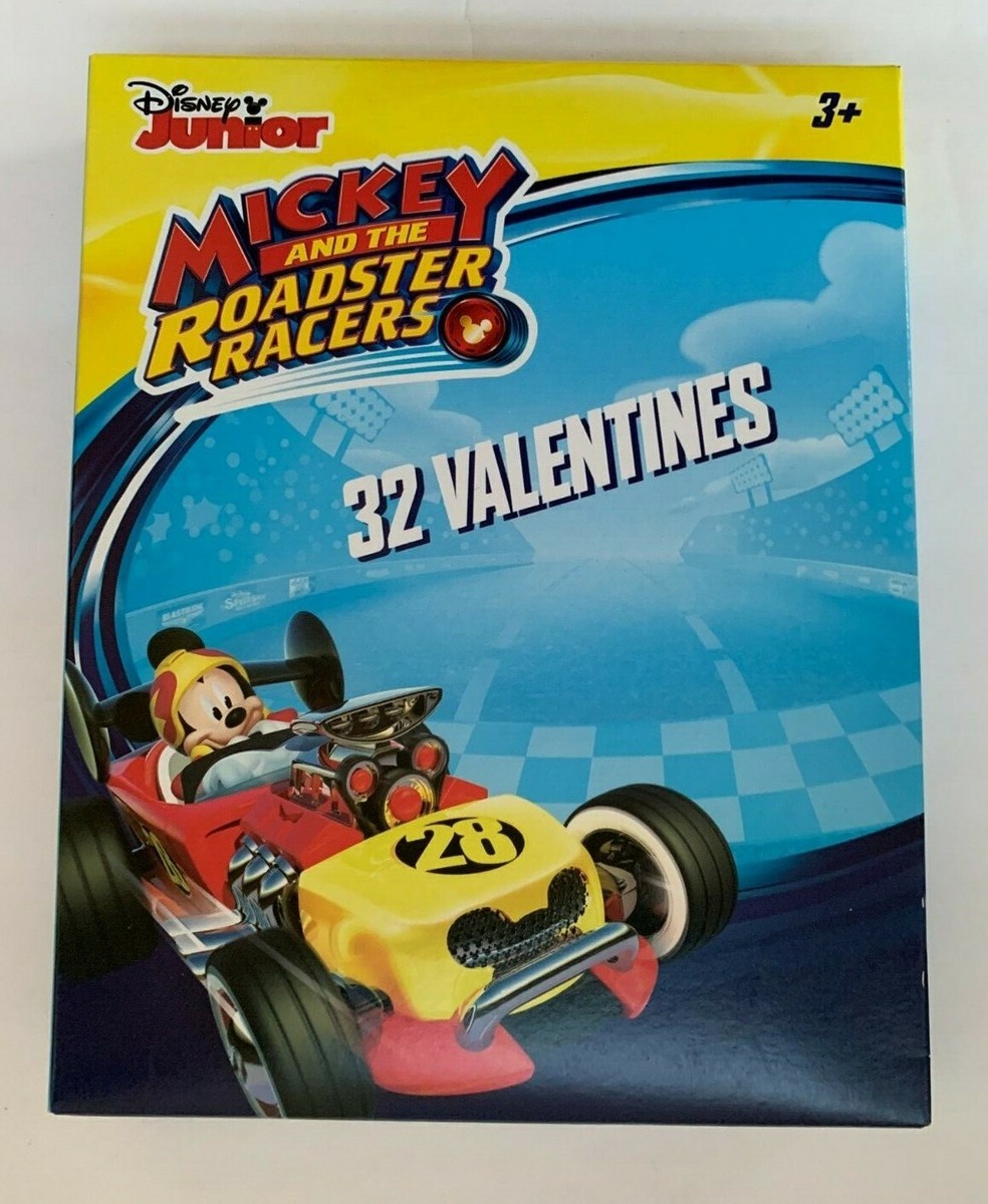 Mickey and the Roadster Racers Valentines Box of 32 with 8