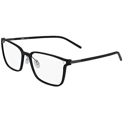 NEW Marchon Airlock 2002 002 Matte Black Eyeglasses 55mm with AL Case 151900_54-17-  main image 3