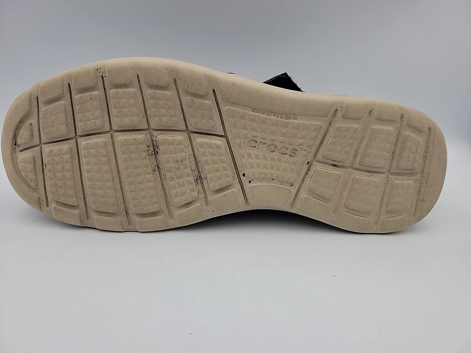 Crocs Kinsale Para hombres Talla 8 Triple Confort Marrón Gamuza Chukka Botas Gancho y Lazo Foto 2 de 4