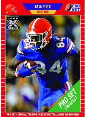 2021 KYLE PITTS Leaf Pro Set XRC Rookie Card - Short Print Future   Falcons  