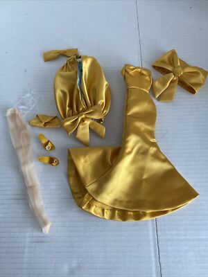 Gene Marshall Doll Gold Sensation My Favorite Bow Bag Dress Skirt Shoes Mel Odom