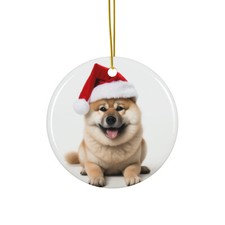 Akita - Ceramic Christmas Ornament - Printed in USA