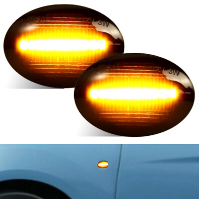 E9 IP65 Für Fiat-500 Dynamischer Seitenblinker Seitenblinkleuchte 10LED Leuchten