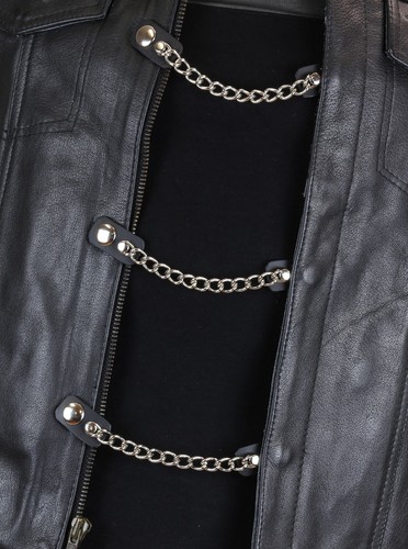 Vest Extenders Single Chain Motorcycle Biker Leather Jacket 6 Inch-4 Pcs Set - Bild 2 von 5